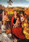 Hans Memling, Virgin and Child with Musician Angels